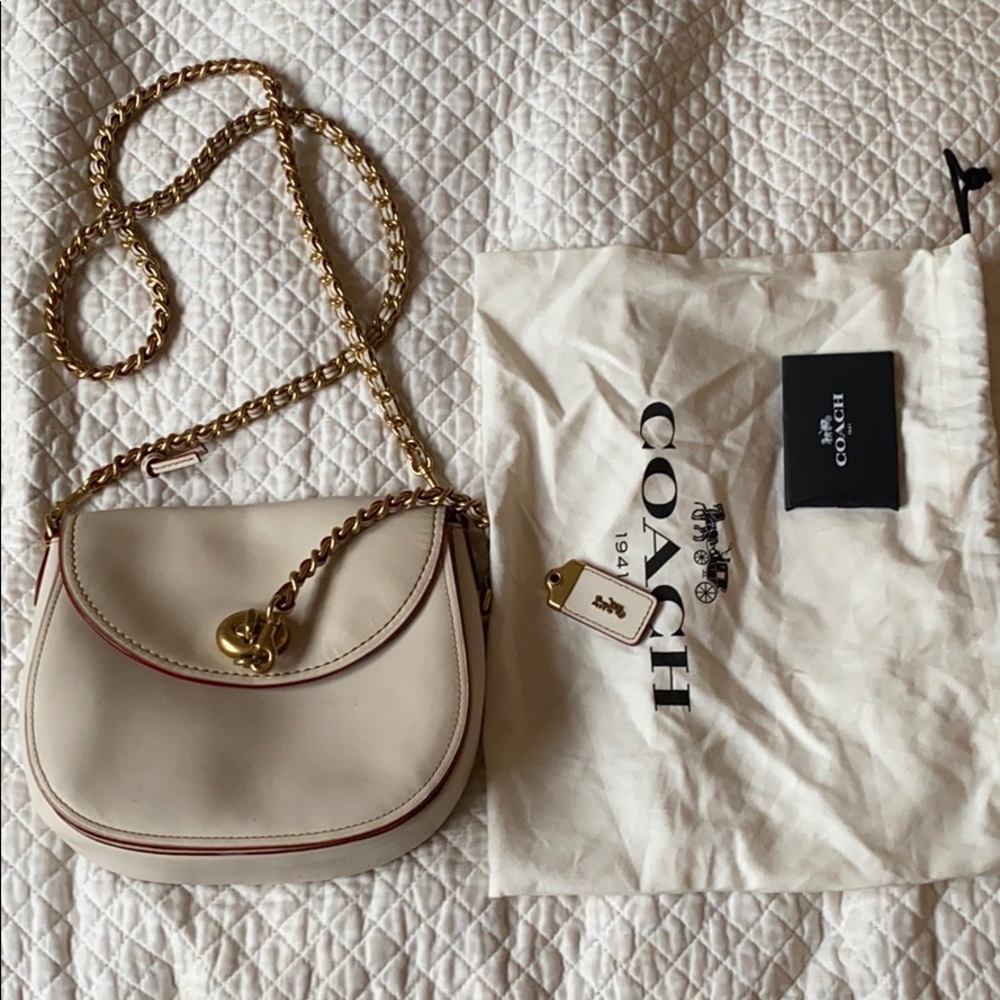 Coach - Crossbody Winter White w/ Gold Hardware